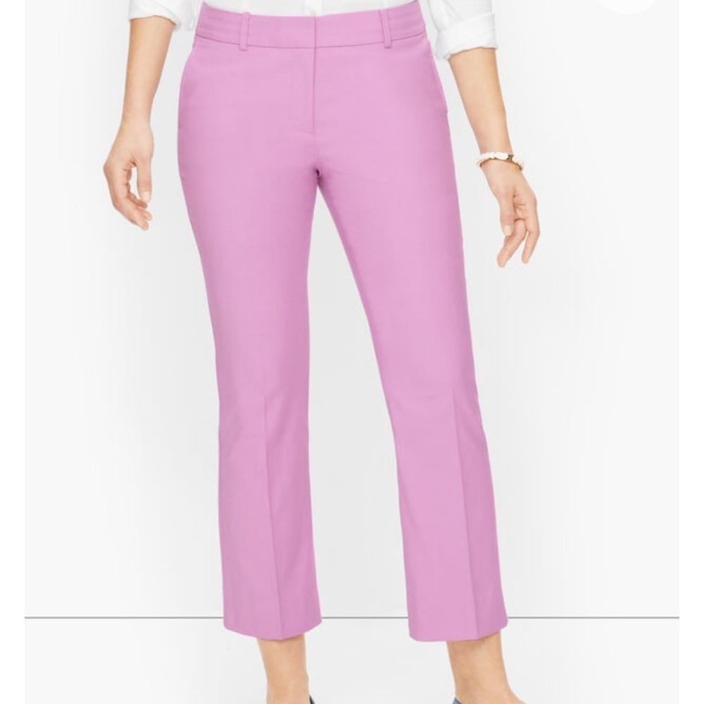 Talbots Flare Kick Crop Pants in Purple